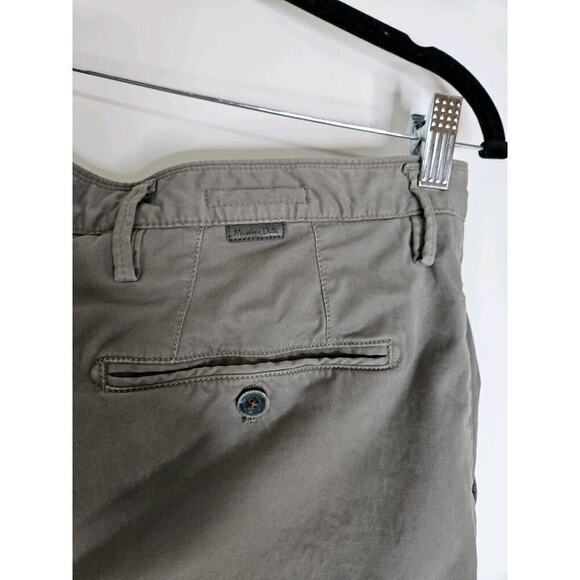 Massimo Dutti Charcoal Gray Slim Fit Straight Leg Pants Preppy - Size 42 - Picture 3 of 7